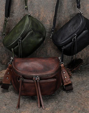 Fashionista Sale Saddle Leather Womens Shoulder Bag Fanny Pack Handmade Saddle Crossbody Purse for Ladies