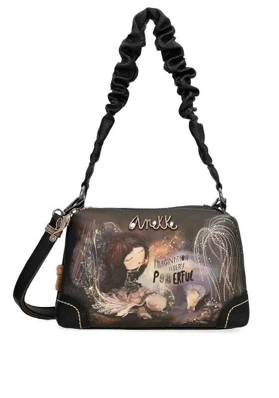 Active Lifestyles Anekke Patterned Embellished Shoulder Bag, Brown Multi