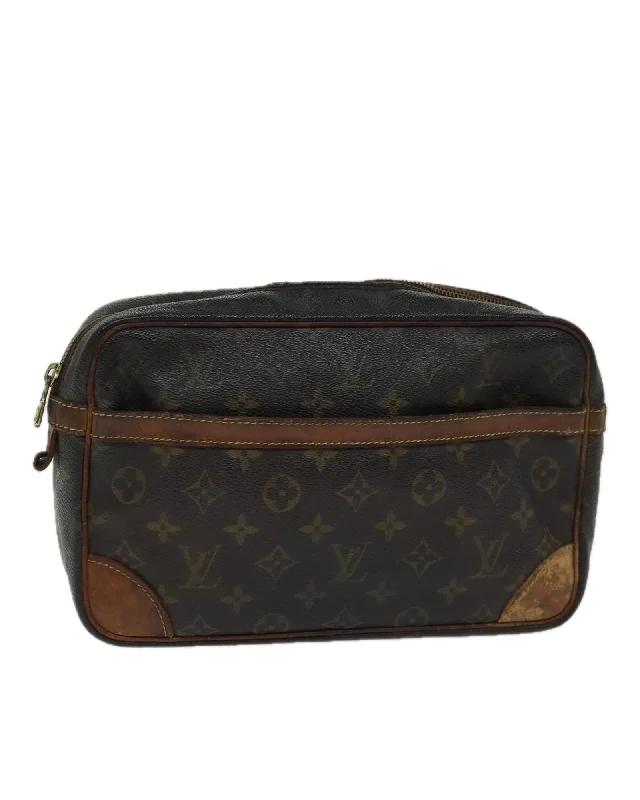 Stylish Bag For Women Monogram Canvas Clutch Bag with Accessories - CD Rank