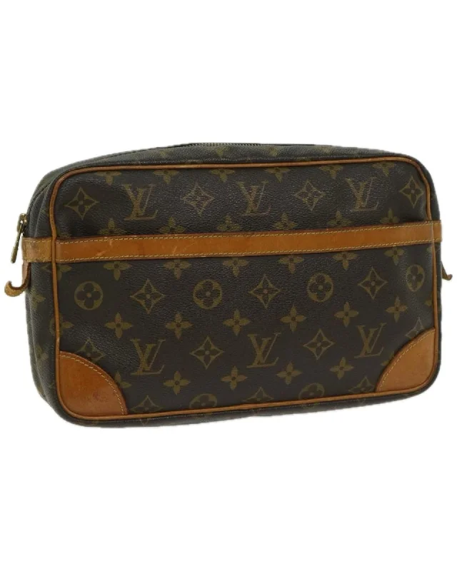 Urban Bags For City Life And Streetwear Fashion Monogram Canvas Clutch Bag with Zipper Closure Urban Bags For City Life And Streetwear Fashion Monogram Canvas Clutch Bag with Zipper Closure
