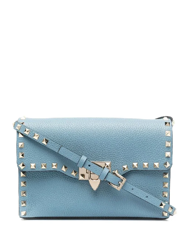Luxury Bags On Sale VALENTINO GARAVANI SMALL ROCKSTUD CALFSKIN CROSSBODY BAG