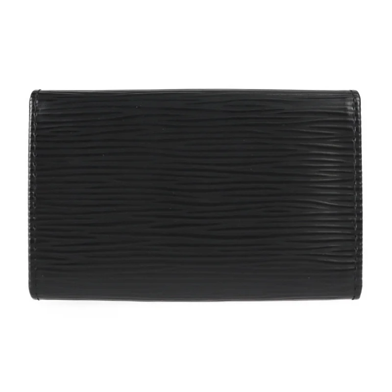 Vintage-Inspired Louis Vuitton Black Leather Multicles wallet accessories