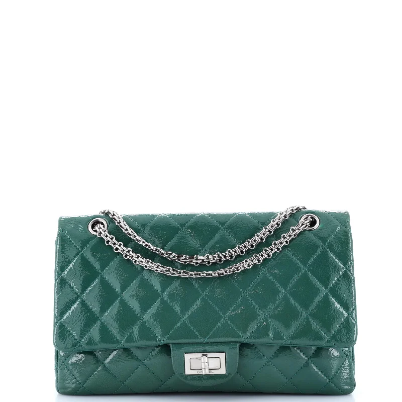 Minimalist Leather Bag For Modern Aesthetics Reissue 2.55 Flap Bag Quilted Crinkled Patent 227 Minimalist Leather Bag For Modern Aesthetics Reissue 2.55 Flap Bag Quilted Crinkled Patent 227